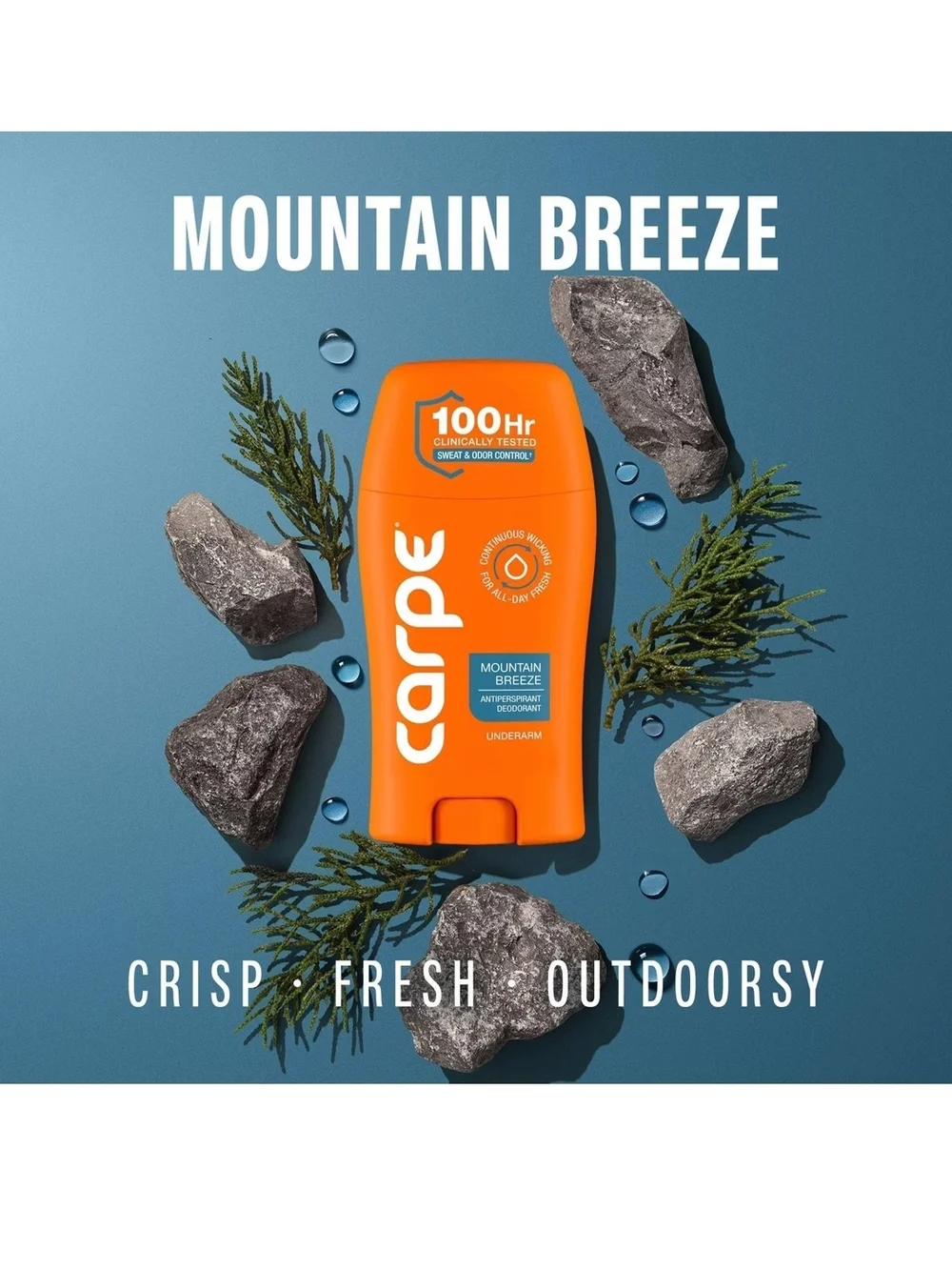 Mountain Breeze Kids Antiperspirant Deodorant Stick - Orange (2)